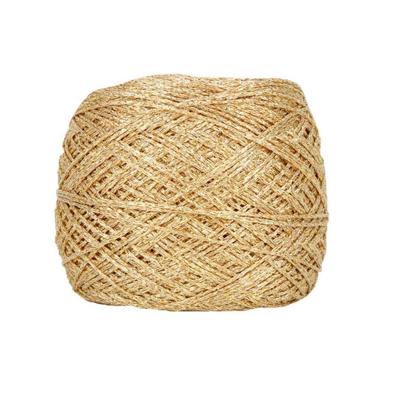 CLISIL Gold Lurex Polyester Yarn, 2mm, 90g - Image 1